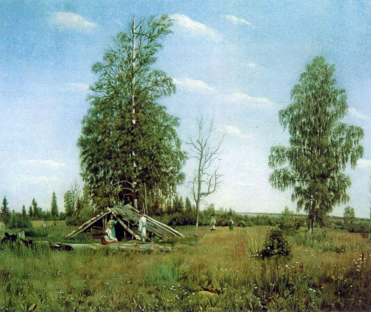 А.И.Морозов "Отдых на сенокосе" 1860г.