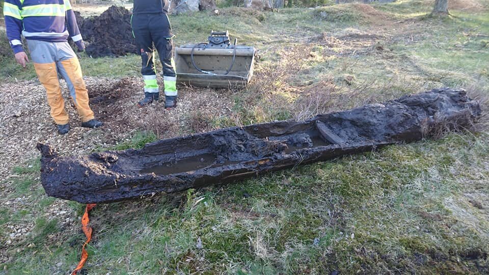 На днях на одной из ферм в южной Норвегии была найдена очередная лодка-долблёнка (моноксил).