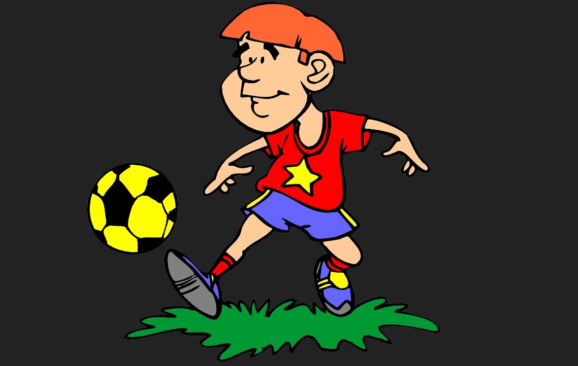 Источник картинки футболиста с мячом - pixabay.com