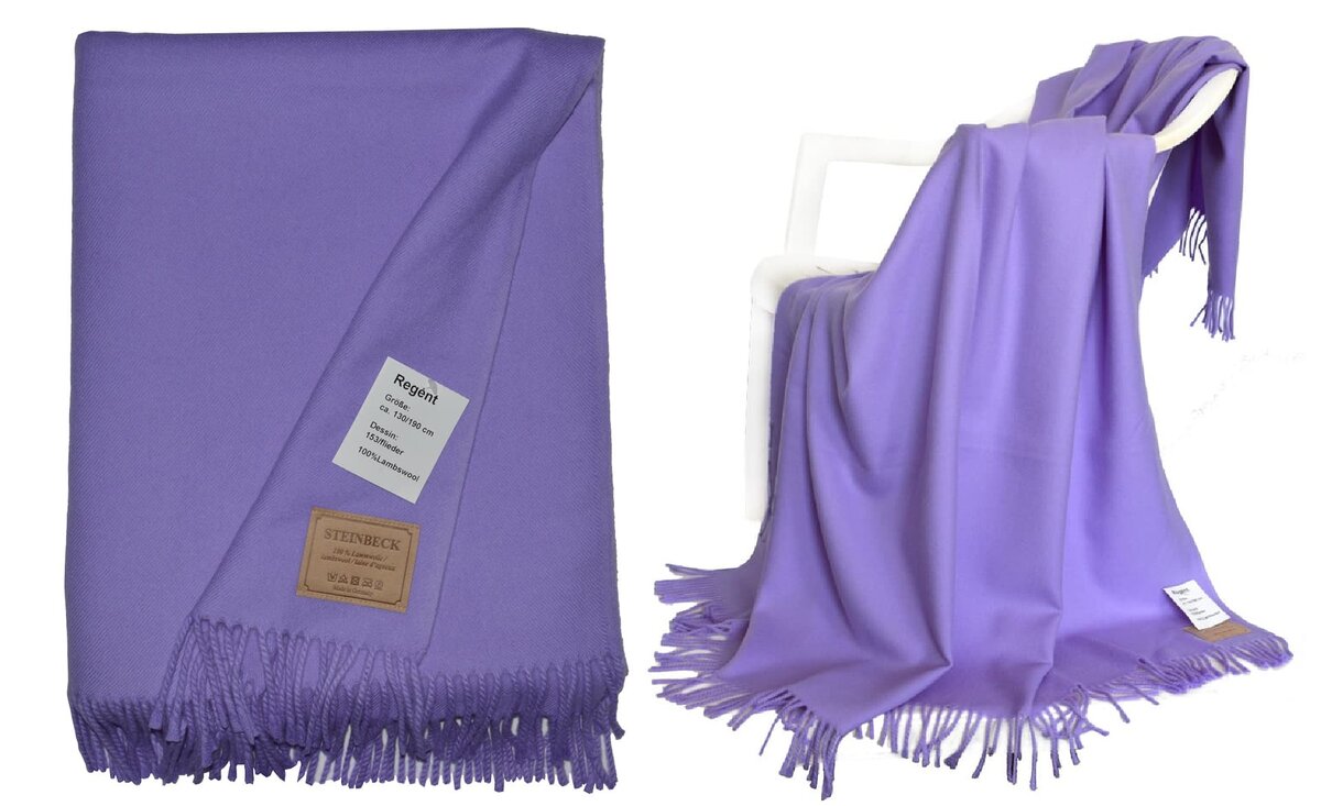 Пледы из шерсти ягненка Steinbeck. Источник фото-контента: Posteleon.ru