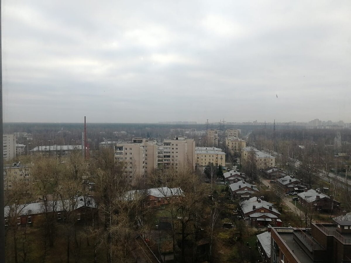 Вид из окна  арендованной квартиры. Фото автора