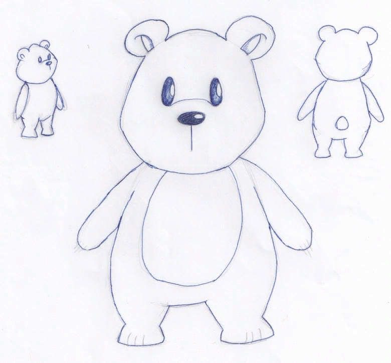 Как нарисовать медведя | Как научиться рисовать или простые уроки рисования