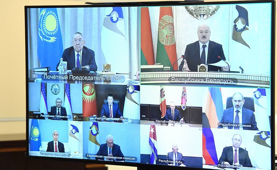 Из-за  пандемии коронавируса встреча прошла в формате видеоконференции, но  обсуждению самых злободневных вопросов Союза это не помешало