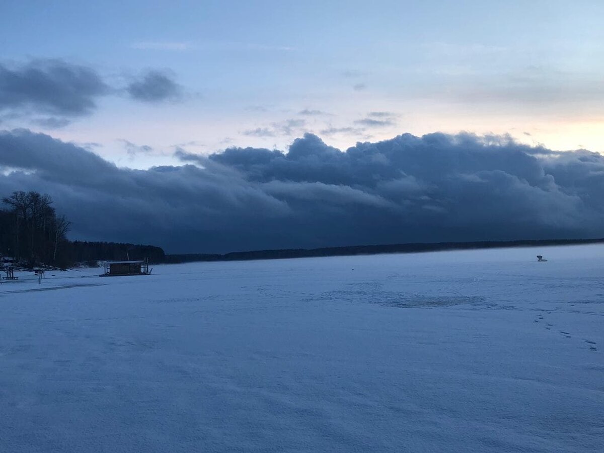 Замерзшее Можайское "море" 