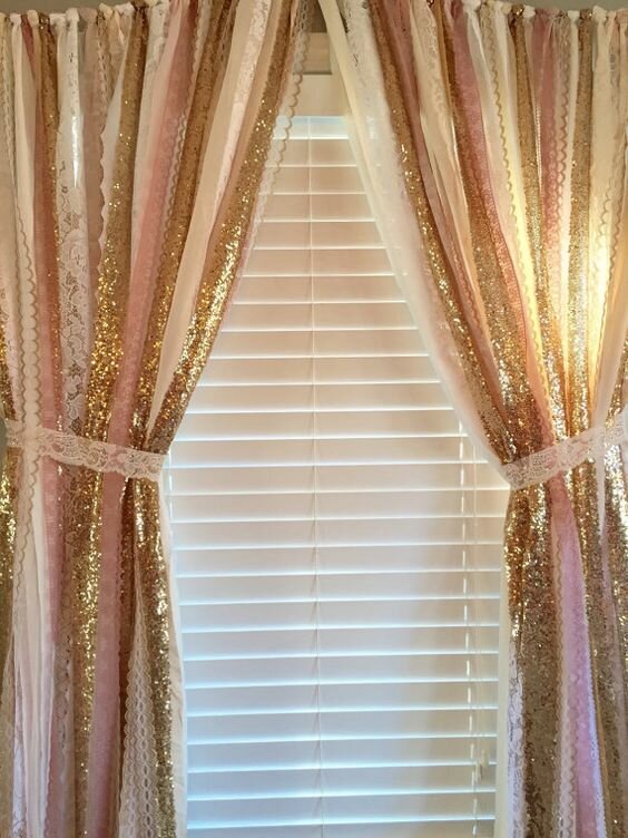 Декор окон шторы из лент