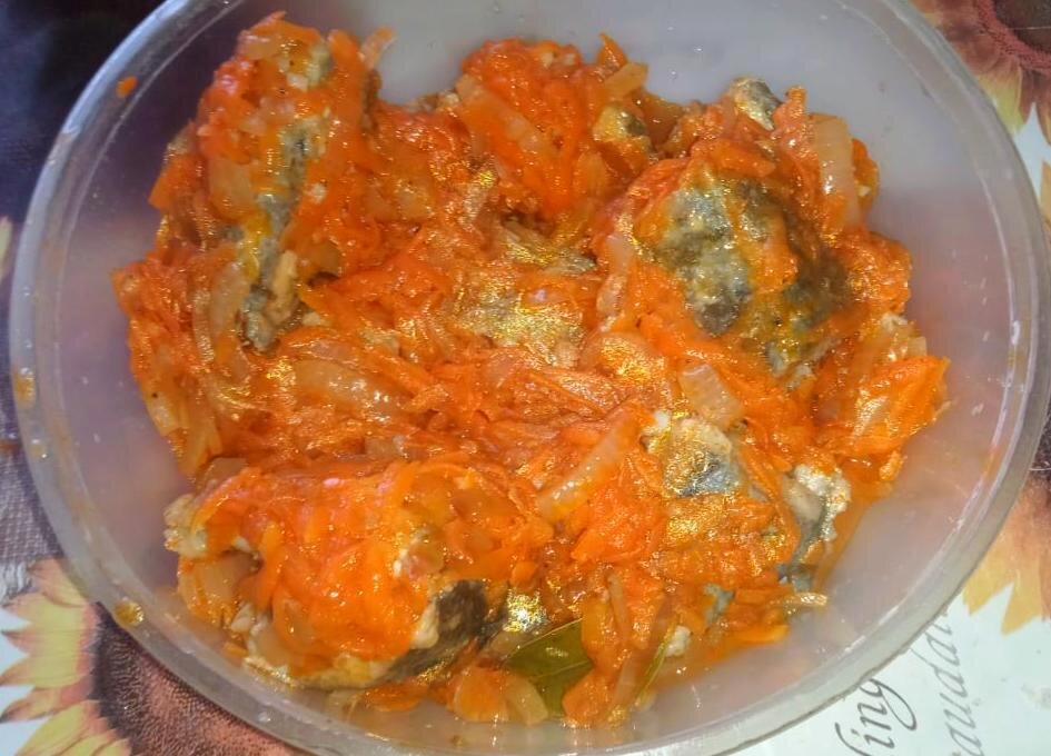 Минтай под маринадом после приготовления