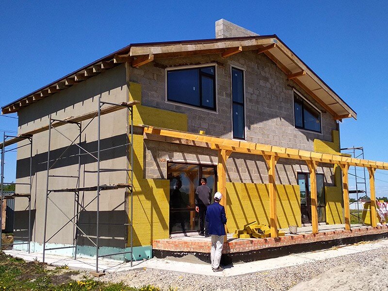 Дом из керамзитоблоков