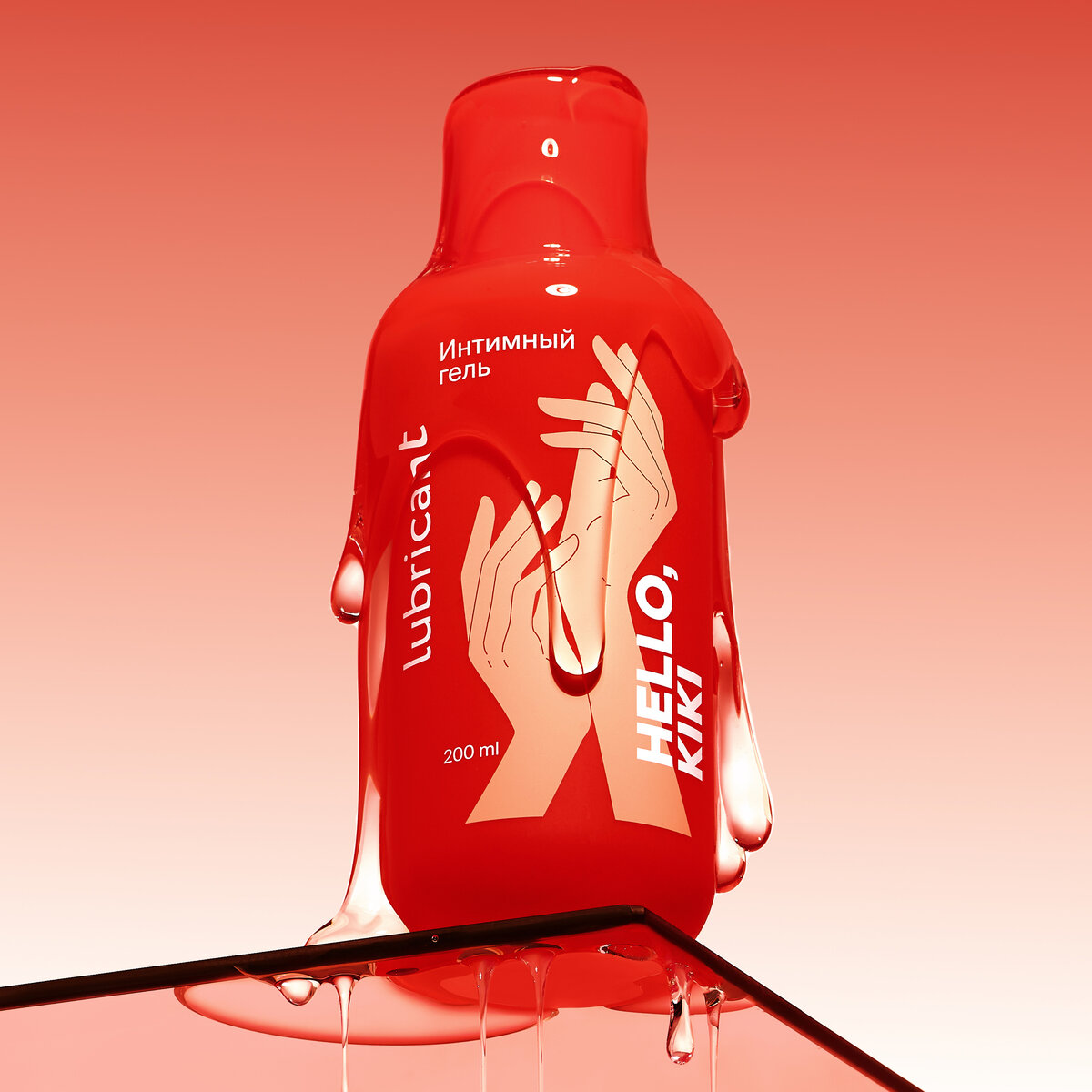 Интимный гель лубрикант HELLO KIKI на водной основе