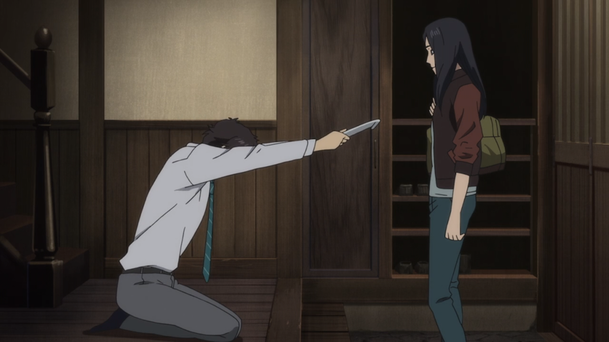 Маджимэ вручает текст с признанием в любви