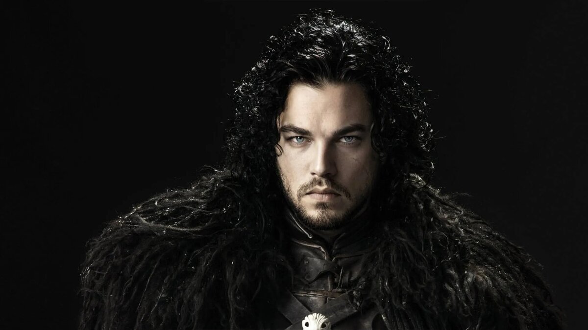 Актёр Леонардо ДиКаприо в образе Джона Сноу из «Игры престолов». Автор изображения: MrPanda92   📷