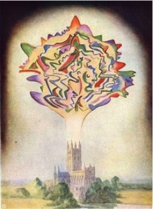 Мыслеформа, созданная духовной музыкой. (Ч. У. Ледбитер)