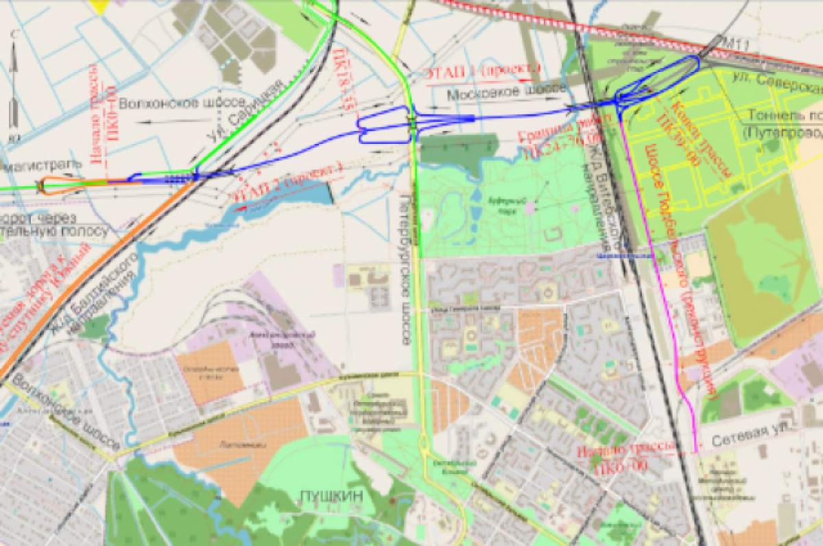    Госконтракт на постройку Южной широтной магистрали заключили в Петербурге
