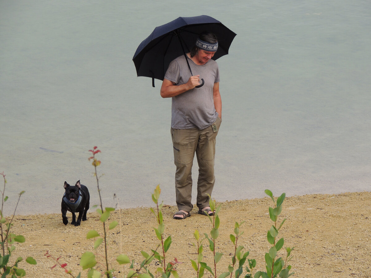 Настоящих петербуржцев не напугаешь каким-то там дождиком, если они решили выехать на природу в выходной день 😉