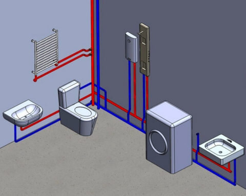 Разводка труб водоснабжения в квартире: схемы, решения, материалы