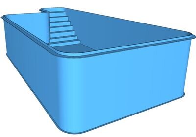 чаша бассейна из полипропилена