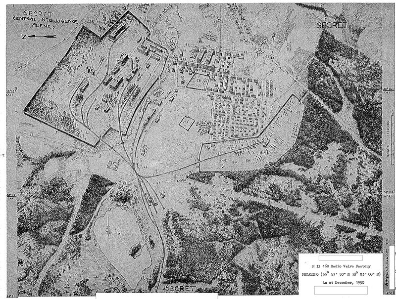 Карта 1950 года