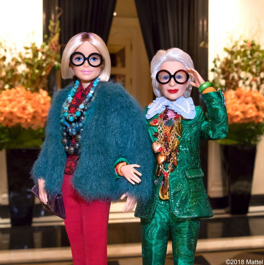 Barbie iris apfel doll deals
