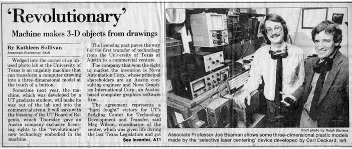 Карл Декард и Джо Биман - создатели технологии SLS