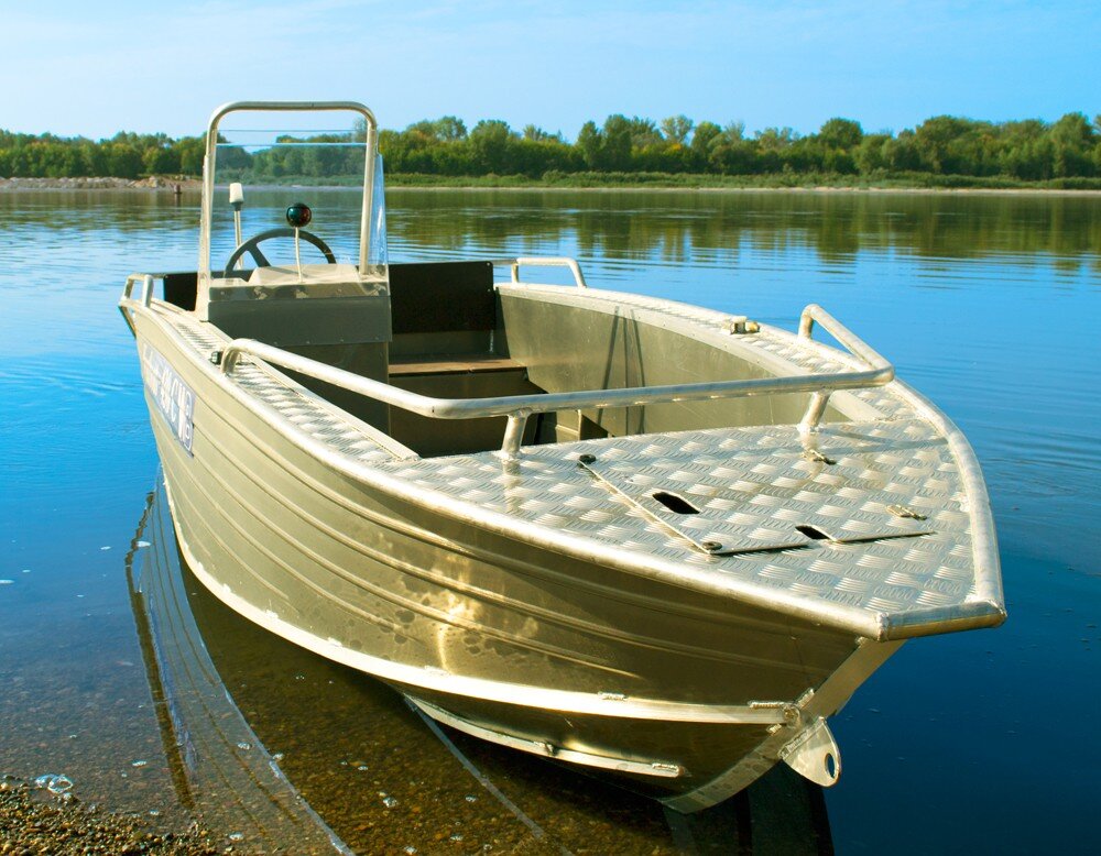 Производство алюминиевого катера Wyatboat