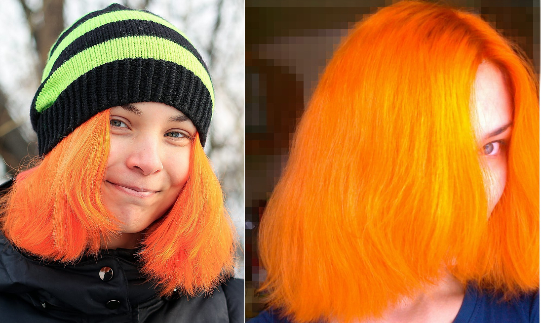 Краска для волос с апельсиновым маслом