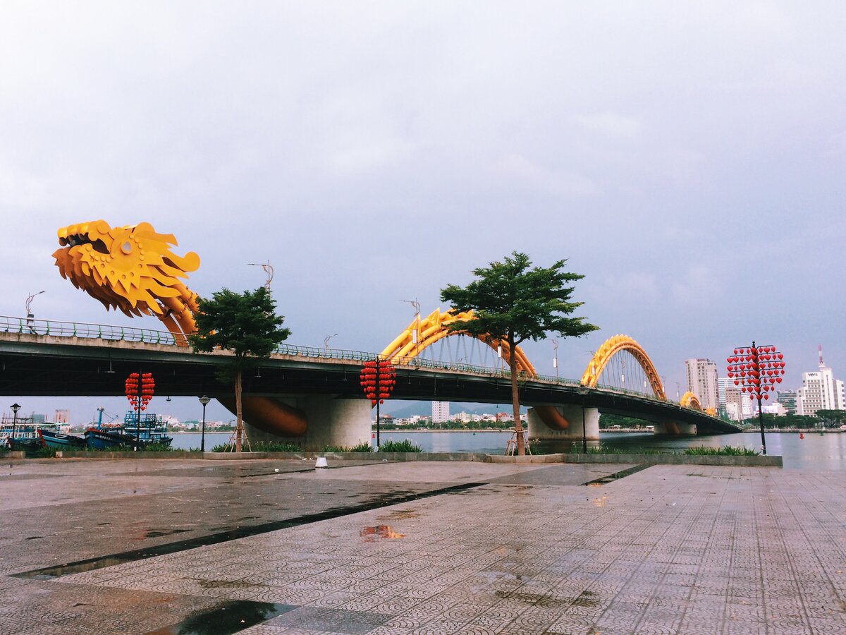 Мост дракона Дананг Вьетнам