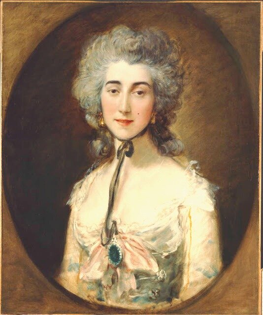 Поясной портрет Леди Грейс Дэлримпл Эллиотт Томаса Гейнсборо, около 1782 года.