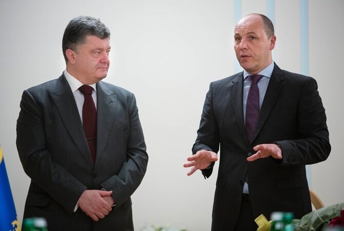 Петр Порошенко и Андрей Парубий