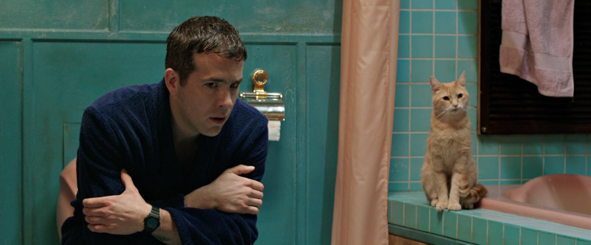 Райан Рейнольдс с котиком