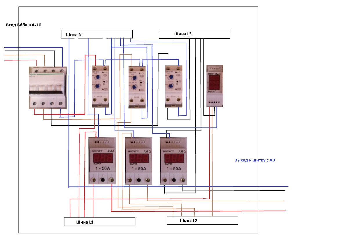 Трехфазное подключение. Трехфазный щит учета 15 КВТ схема подключения. Схема подключения однофазного реле напряжения в сеть 380в. Схема подключения реле напряжения 380 вольт. Схема щита с реле напряжения 380 вольт.
