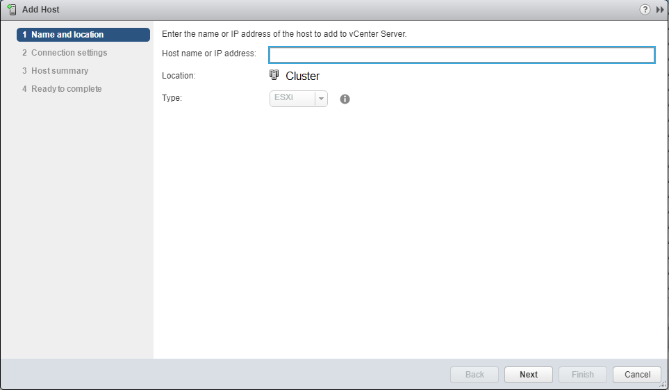 Hostname. VMWARE VCSA что это. Summary location