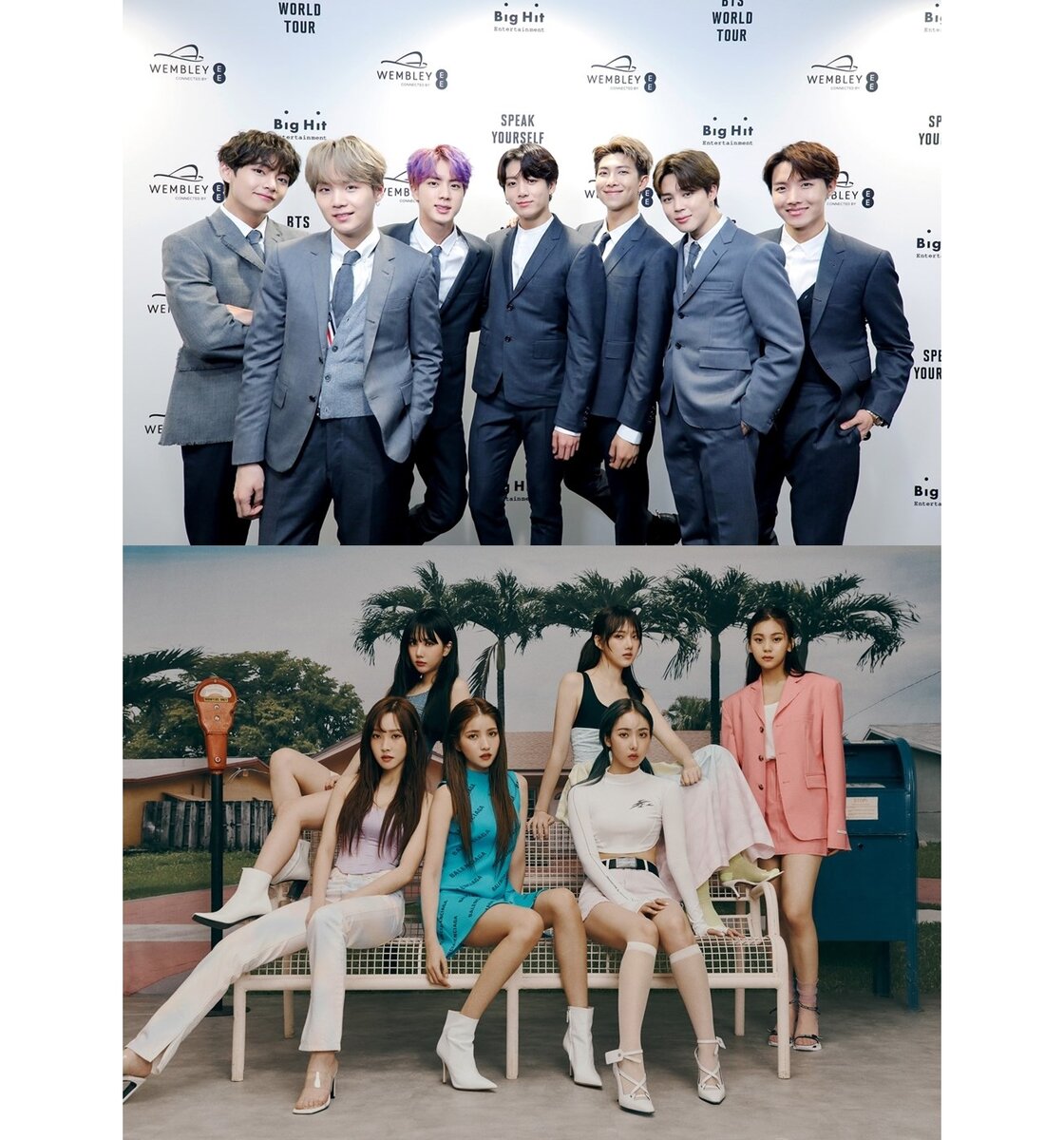  BTS, GFRIEND / Фото = BIG HIT, SOURCE MUSIC 