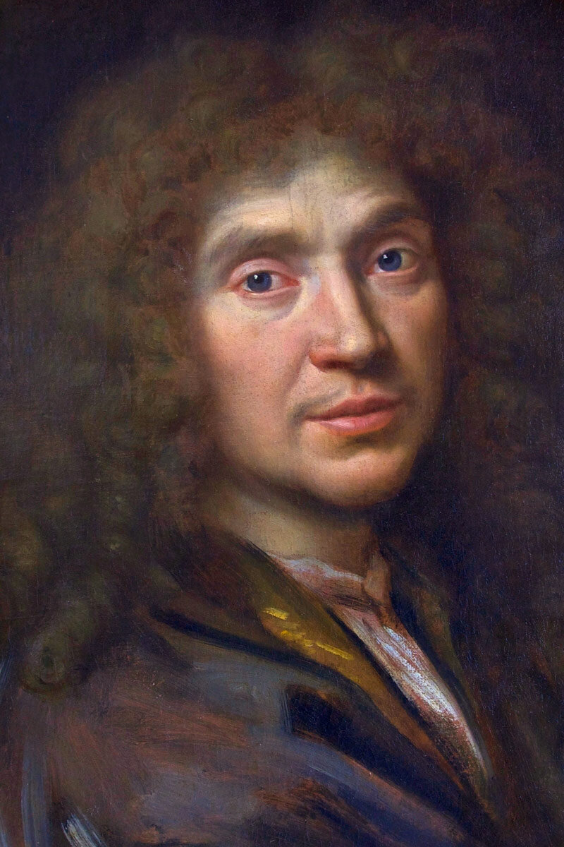Портрет Ж.-Б. Мольера. Художник — Пьер Миньяр (Pierre Mignard)
