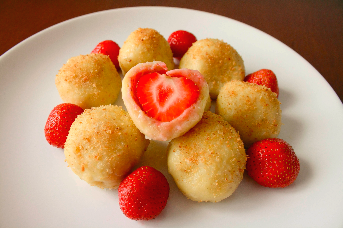 Knedle с клубникой