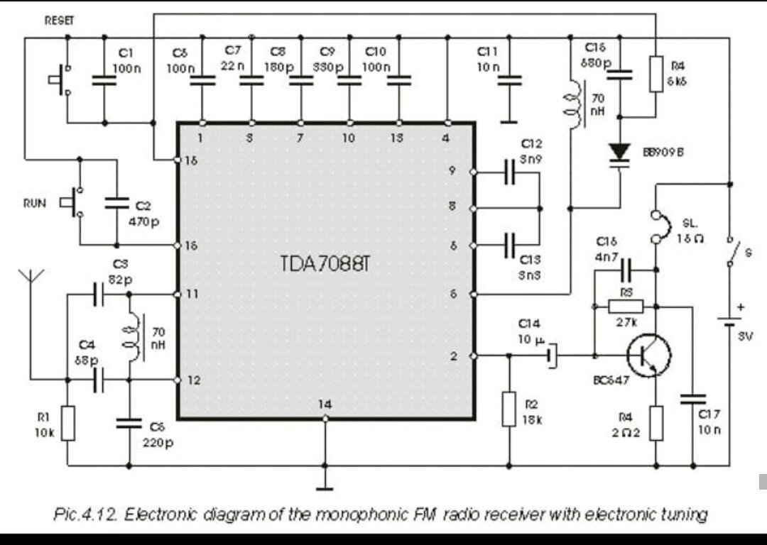 Радио на микросхеме. Cd7088cb fm приемник. Микросхема приемника tda7088. Радиоприёмник УКВ диапазона на микросхеме TDA 7088. Схема приемника на микросхеме тда7000.