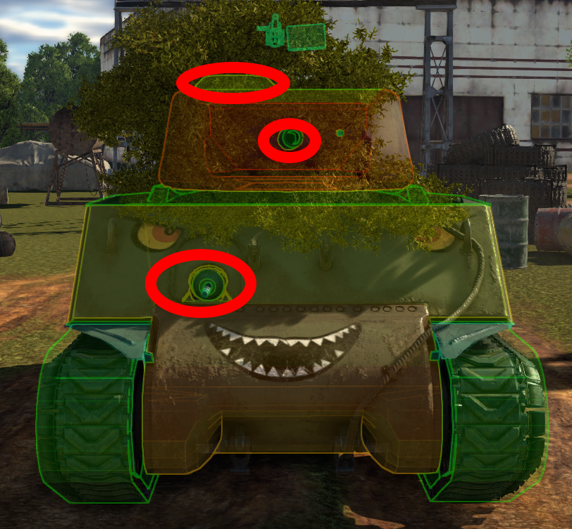 Стреляй в круги! (скриншот из игры War thunder)