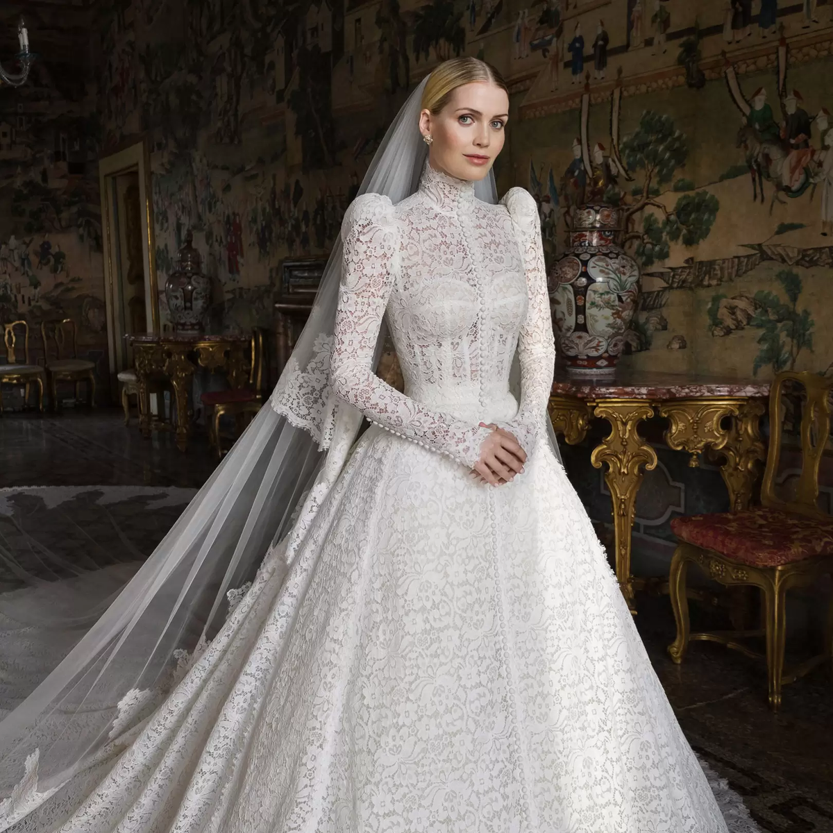 Свадьба леди Китти Спенсер, 25 июля 2021. (с) Dolce&Gabbana, brides.com