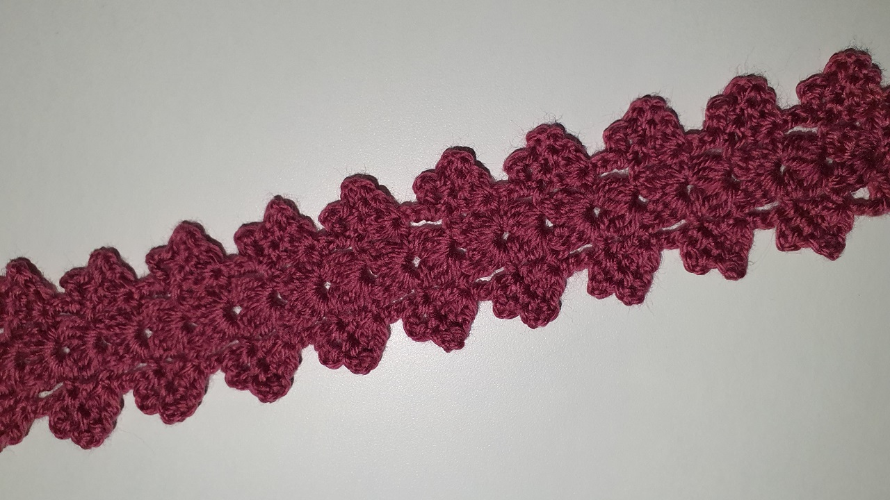 Простое ЛЕНТОЧНОЕ КРУЖЕВО вязание крючком КАЙМА мастер-класс Easy to Crochet Lace Ribbon