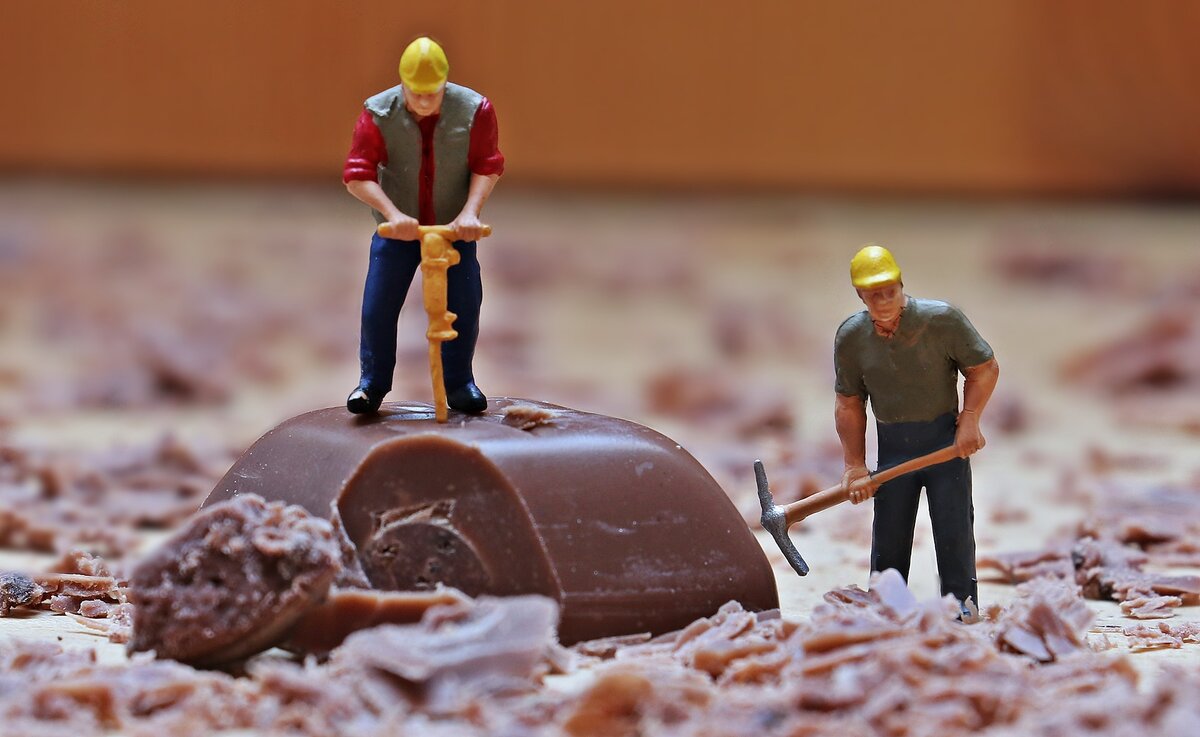 Человечки заняты работкой