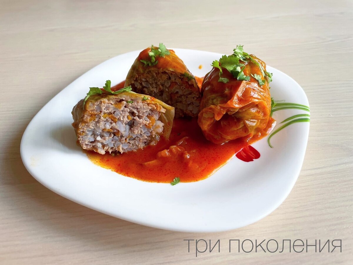 Голубцы с мясом и рисом