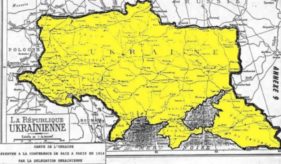 Карта украины изначально