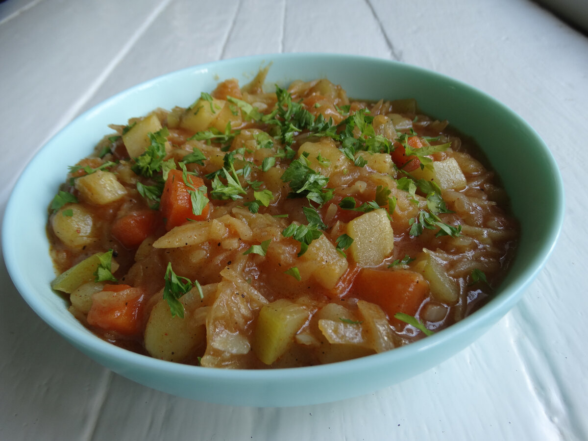 Овощное рагу с картошкой, пошаговый рецепт с фото на ккал