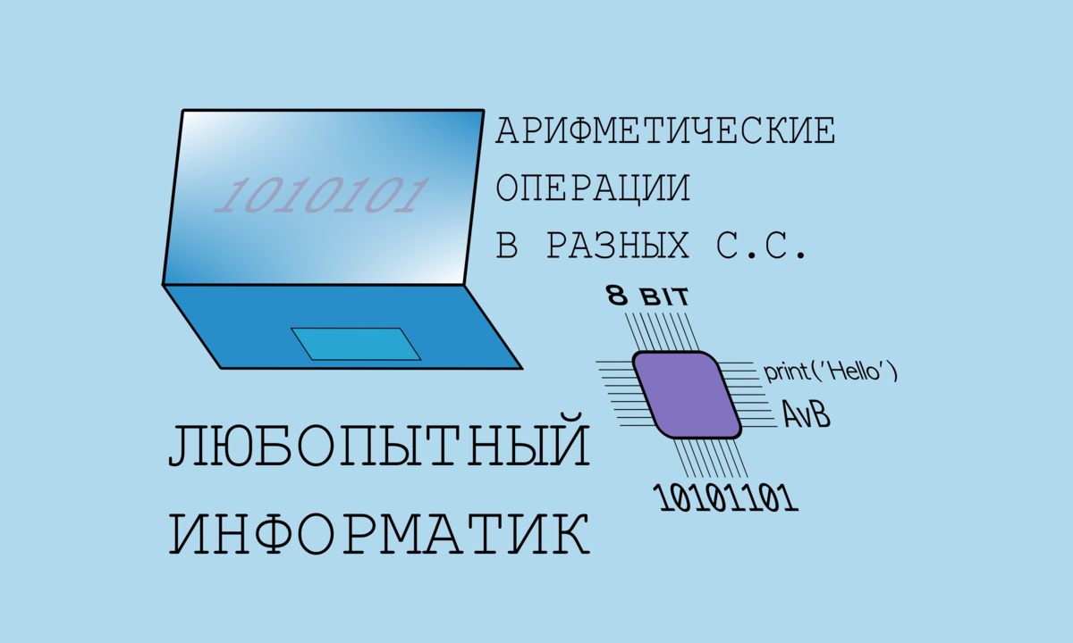 📟 Арифметические операции в разных системах счисления | Любопытный  информатик | Дзен