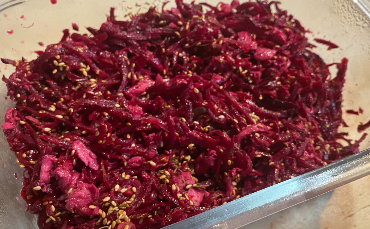 Готовый салат. Фото автора.