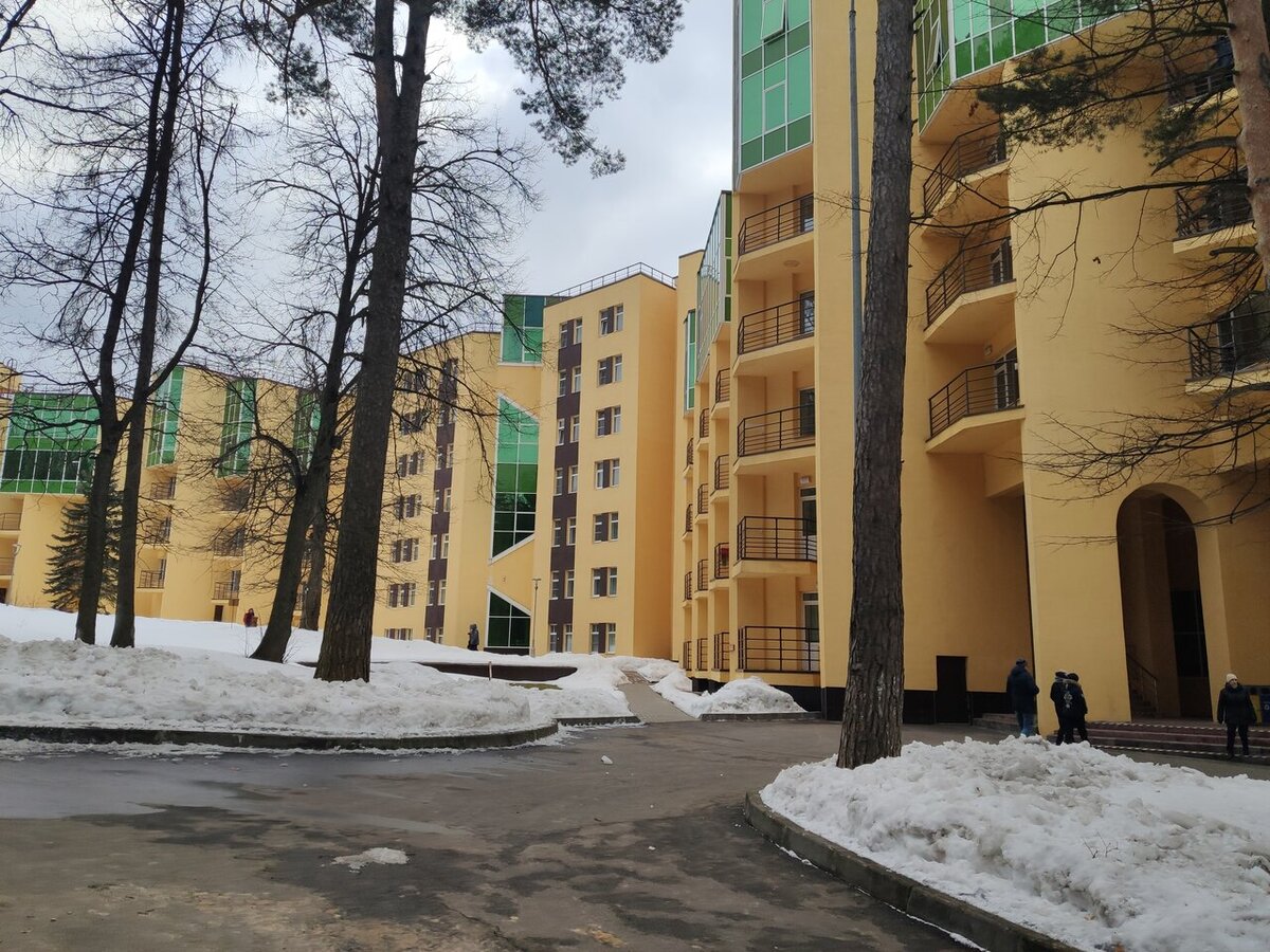 Корпус санатория "Красная Пахра" зимой. Фото: yandex.ru/maps Дарья