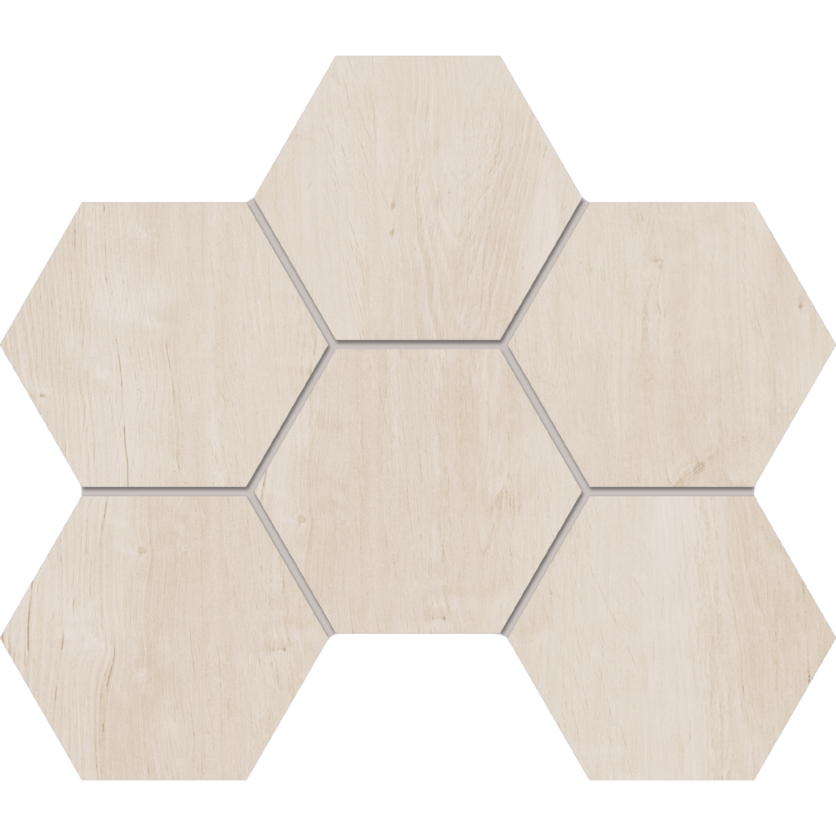 Фото: Estima, мозаика Hexagon из коллекции Soft Wood