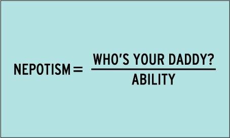 the practice among those with power or influence of favouring relatives or friends, 
especially by giving them jobs