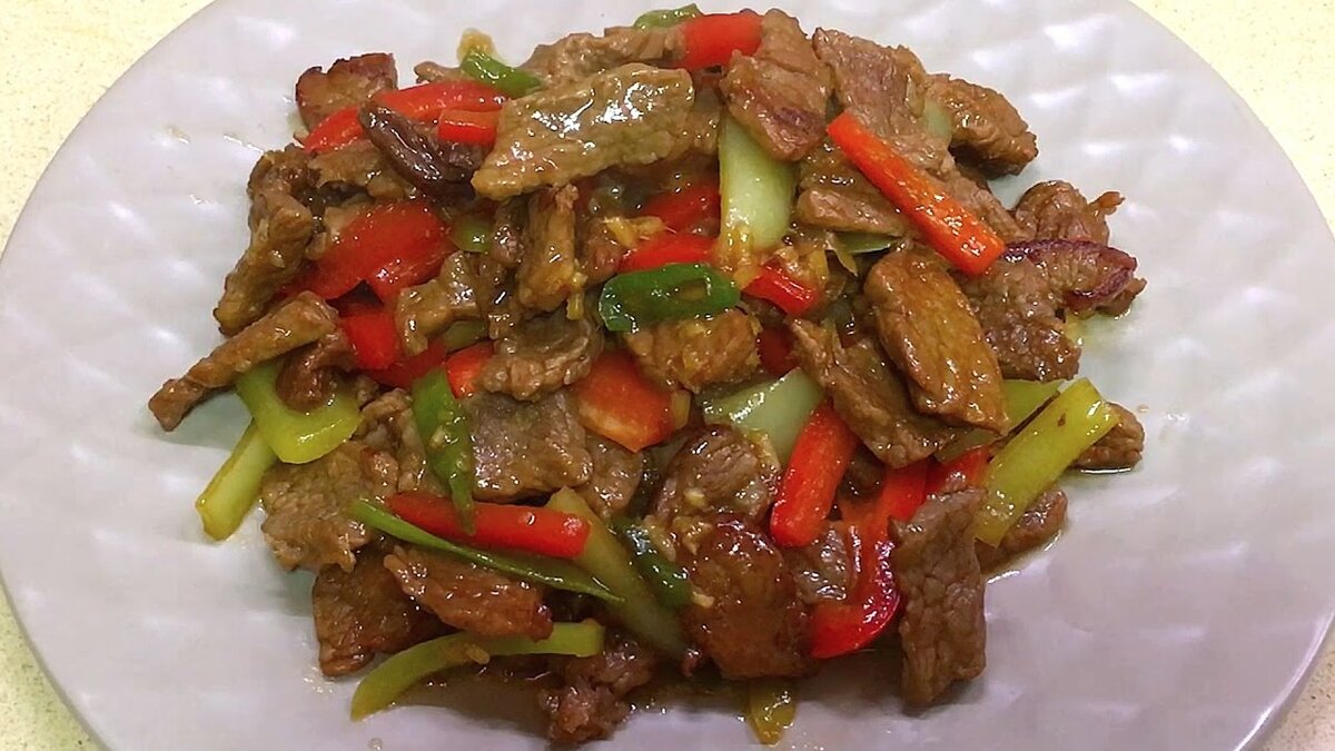 Говядина по-китайски с овощами - пошаговый рецепт с фото на paraskevat.ru