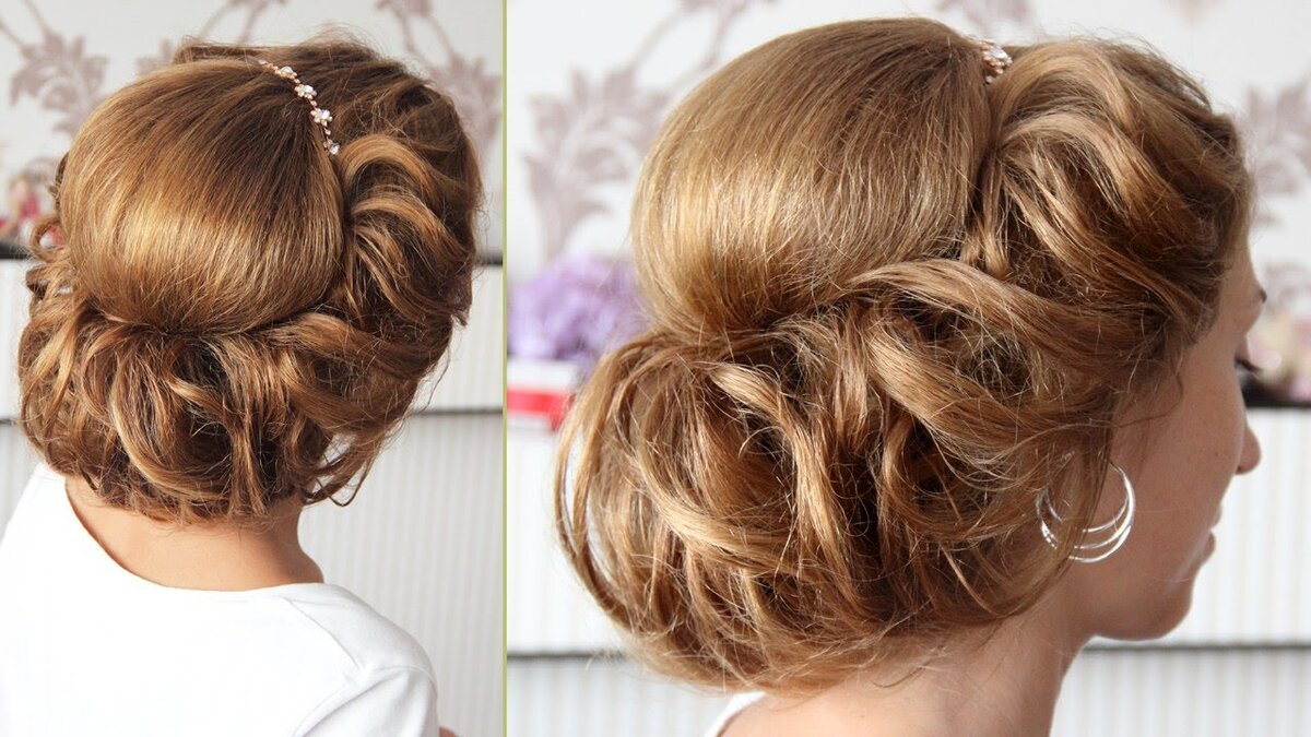 Прическа в греческом стиле: как сделать (видео). Greek-style hairstyle for medium hair.