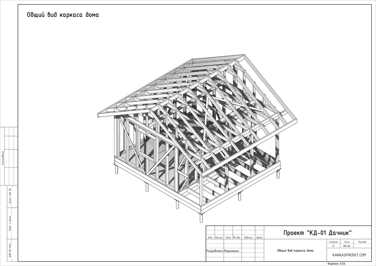 Каркасный дом своими руками. Крыша каркасного дома | BuilderClub