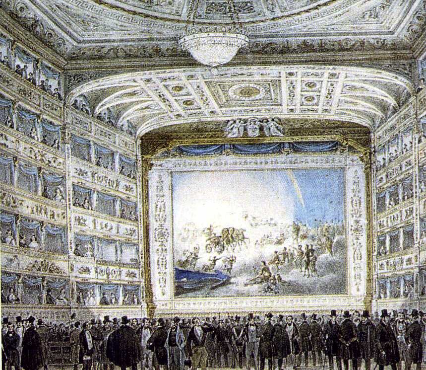 Оперный театр во Флоренции, 1837 год.